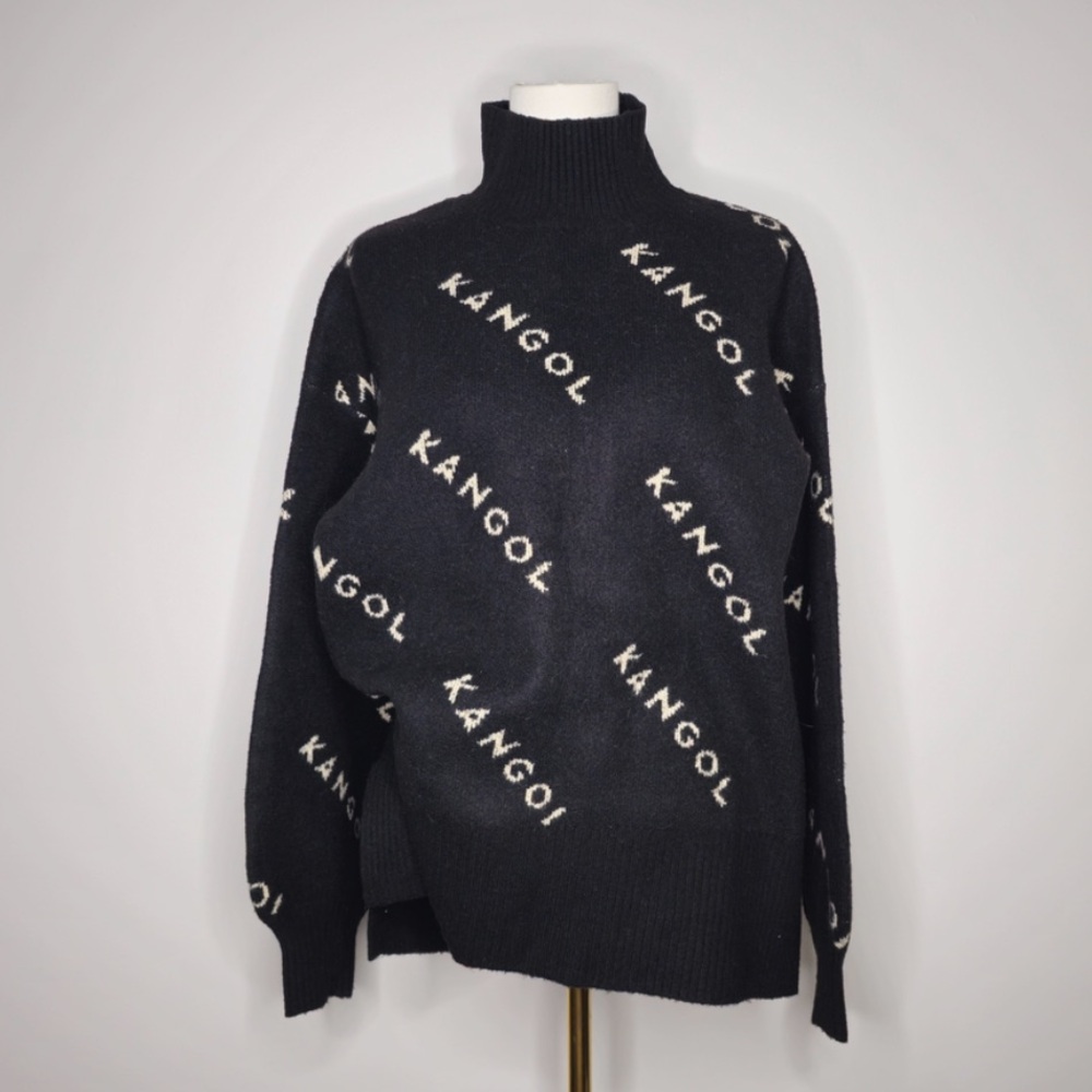 Kangol x H&M Oversized Black Turtleneck Sweater